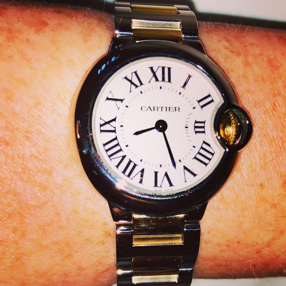 Cartier Ballon Bleu Gold & Silver Watch